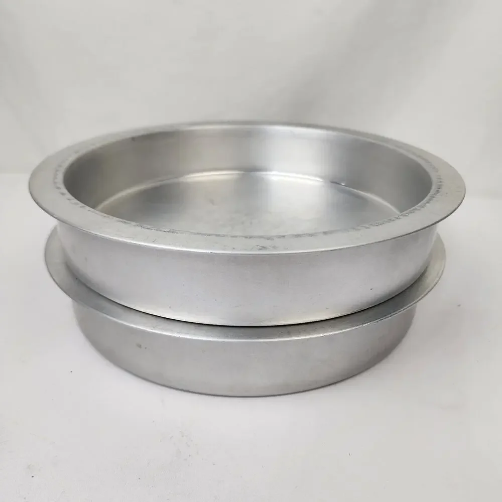Rema 9 x 1 3/4 Round Cake Pans Insulated Air Baking Bake Double Wall Set Of 2